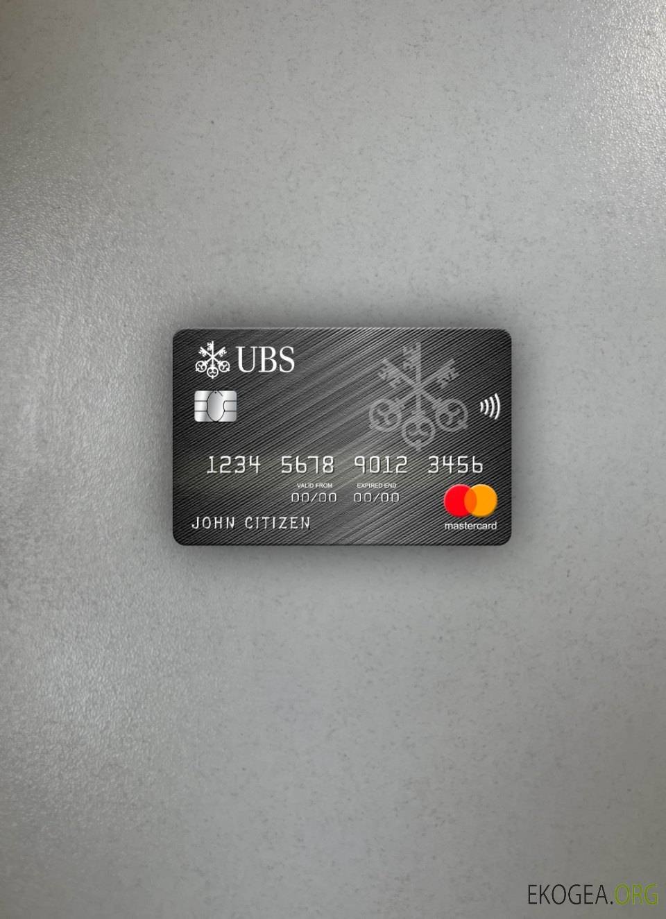 Photolook mastercard de la banque UBS de Monaco